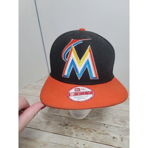 Miami Marlins New Era 59Fifty Fitted Original Fit MLB Baseball Florida‎ Snapback - Picture 1 of 12